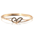 Copper Plated Gold Two-Color Zircon Ladies' Bracelet