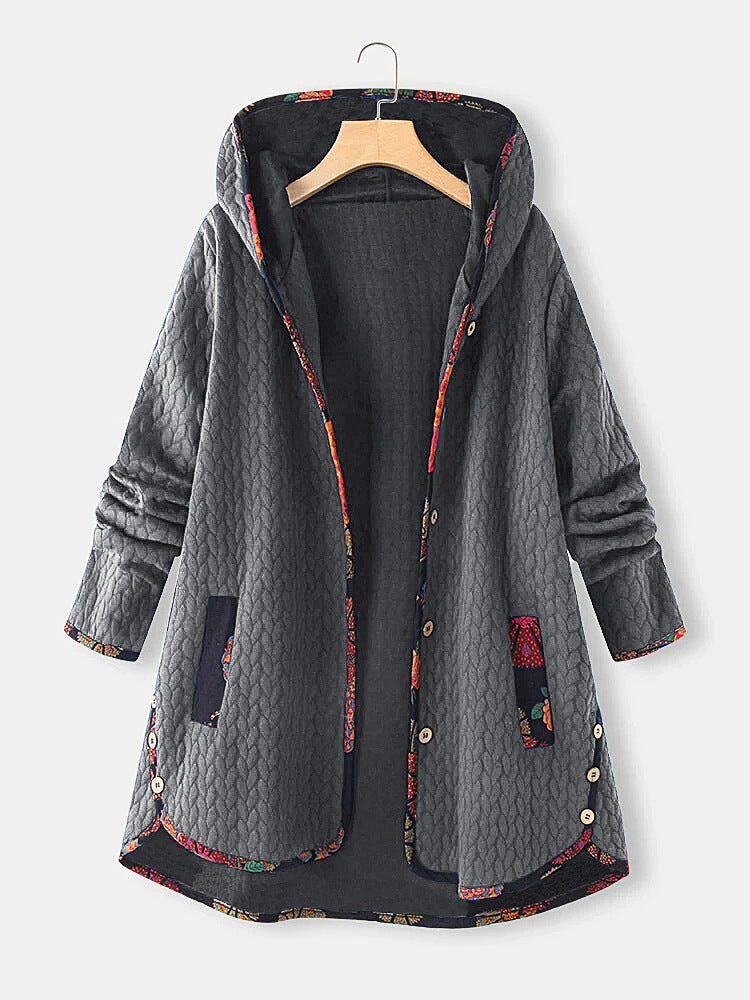 New Autumn Winter Hooded Cotton Jacket for Women