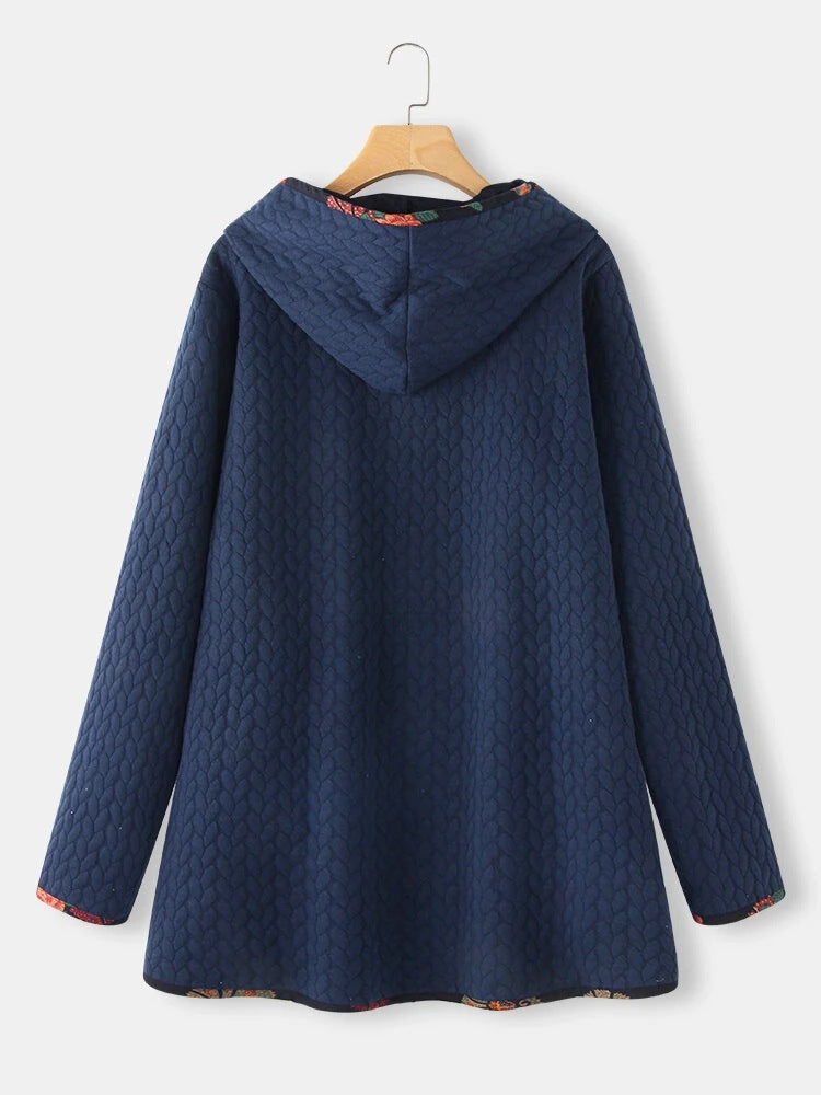 New Autumn Winter Hooded Cotton Jacket for Women