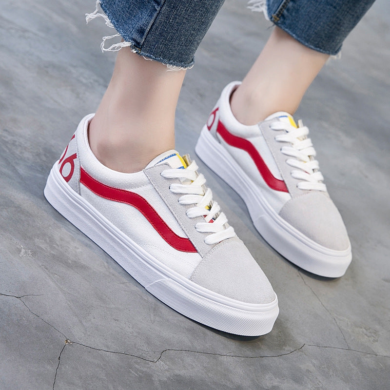 2020 Fall New Women's Suede Flat Lace-Up Sneakers