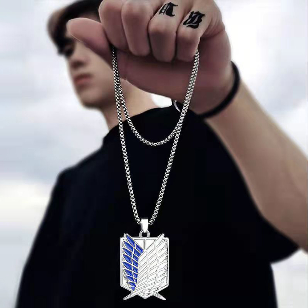 Attack on Titan Wings Necklace for Couples Gift