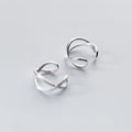 Fashionable Irregular Knot Ear Clips for Non-Pierced Ears