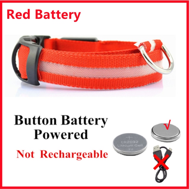 LED Glowing Dog Collar – Adjustable Night Safety Collar for Dogs