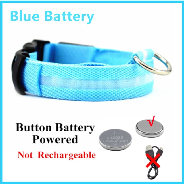 LED Glowing Dog Collar – Adjustable Night Safety Collar for Dogs