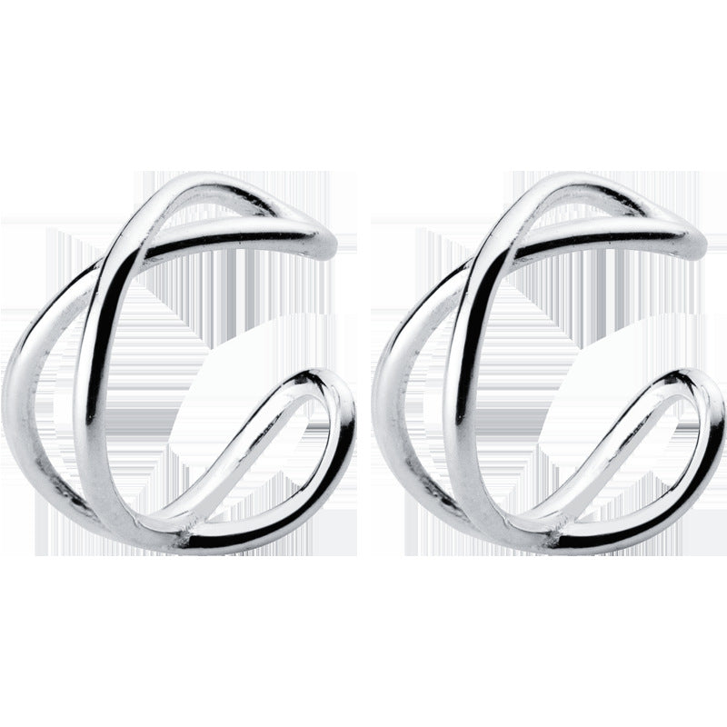 Fashionable Irregular Knot Ear Clips for Non-Pierced Ears