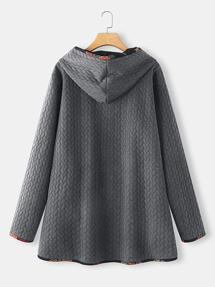 New Autumn Winter Hooded Cotton Jacket for Women