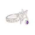 Purple Crystal Rings for Men and Women